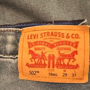 Levi’s women’s 502 size 18 reg / 29 x 31